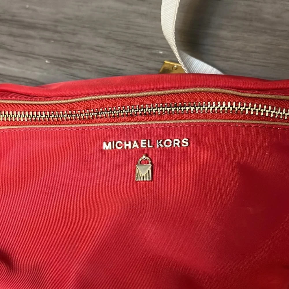 MICHAEL KORS RED NYLON HIP PACK - Picture 5 of 15